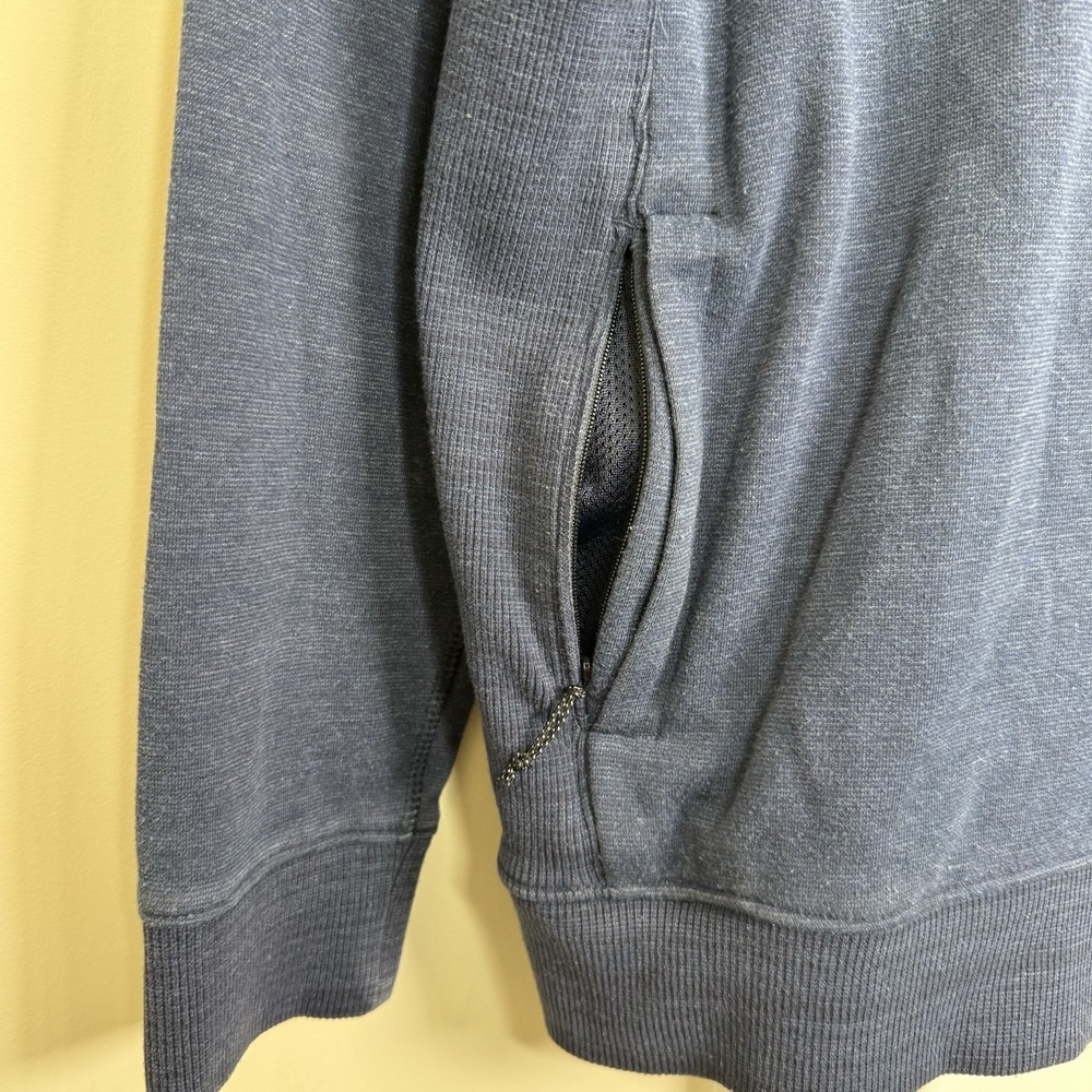 Mountain Hardwear Sweatshirt Mens Medium Blue Crewneck Pullover Pockets Workwear - Picture 4 of 10